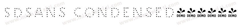 SDSans Condensed字体转换